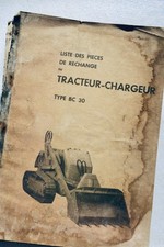 tracteur-chargeur BC 30 liste