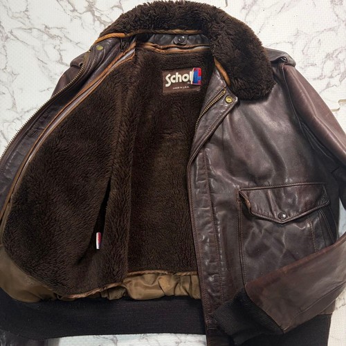 Schott 184sm leather jacket - leather,