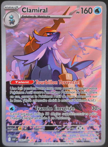 Carte pokémon clamiral - clamiral, ar