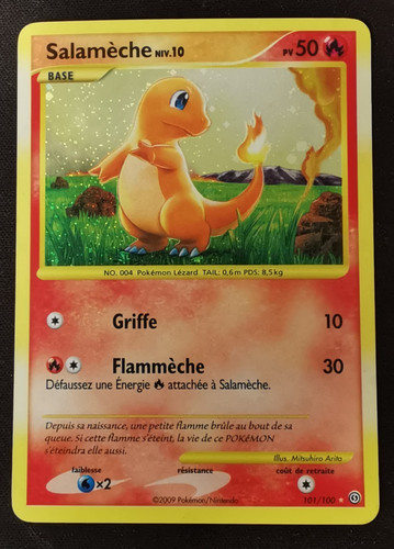 Carte pokémon salamèche - carte,