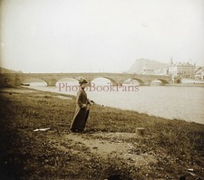 France ou Suisse c1910 Photo Plaque de verre Stereo Vintage P29L10n5