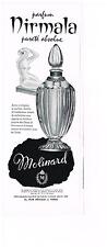 PUBLICITE ADVERTISING  1958   MOLINARD  parfum NIRMALA