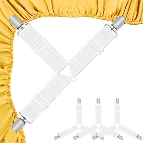 Set white elastic fitted - of,