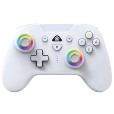 Manette Switch 2 & Switch sans fil LED - Blanche