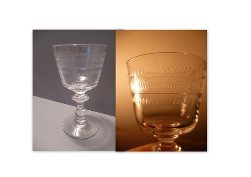 Verre liqueur ancien en - a,