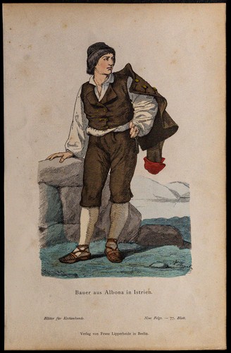 1880ca paysan istrie en - -,