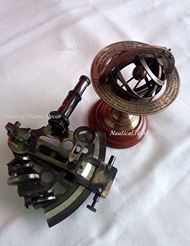 Sextant laiton ancien - en,