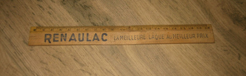 Ancienne règle écolier bois - ancienne,