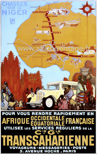 Affiche transsaharienne - la,