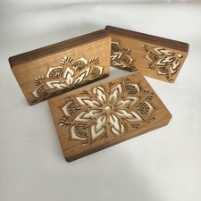 Plateau de tri des perles, panneau de perles en bois avec couvercle de la boîte