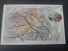 CPA,publicité Chocolat Aiguebelle,département AUBE