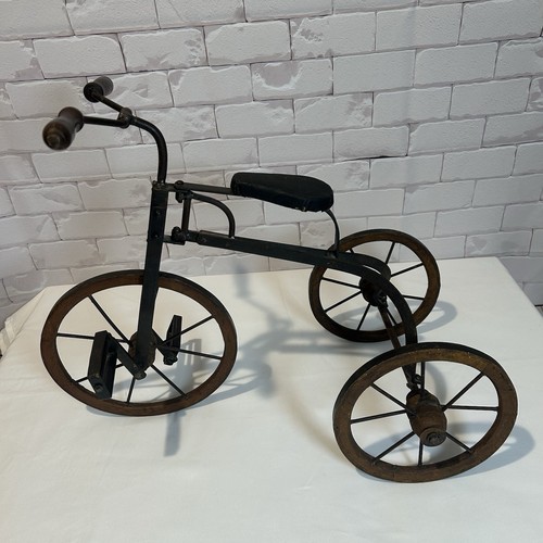 Vintage metal tricycle - vintage,
