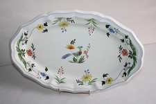 Plat ovale faïence gien - en,