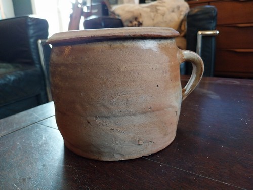 Pot gres ancien graisse - pot, en