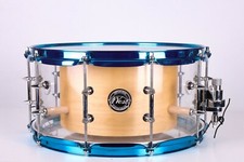 Caisse claire West Custom Drums : 14' x 7' Acrylique/Érable