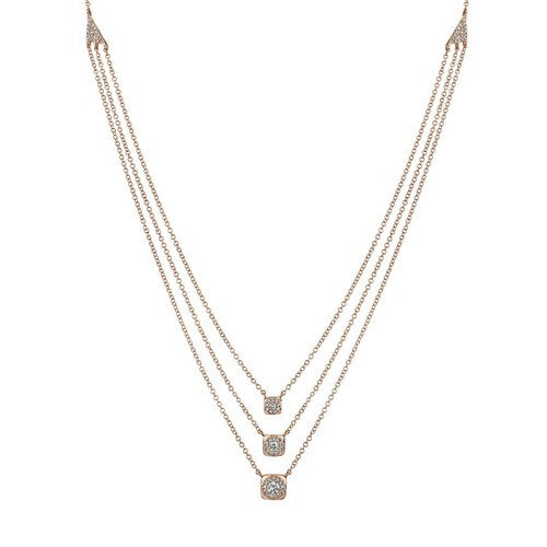 Superposé collier diamant - superposé, 14k