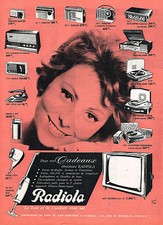PUBLICITE ADVERTISING 1962 RADIOLA éléctroménager éléctrophone  radio transistor