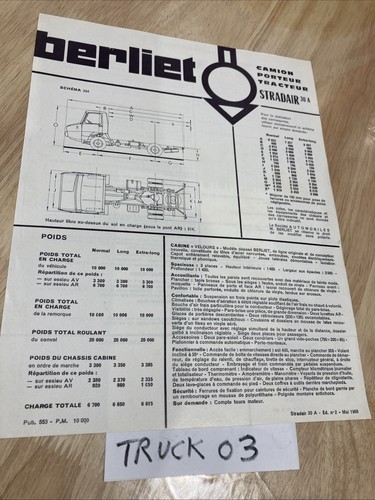 Berliet stradair 30a porteur - berliet,