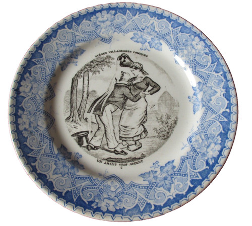 Assiette parlante lunéville - assiette,