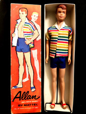 Barbie VTG  Allan  "Ken's Buddy" Mattel 1964- vêtements+boîte+stand+livret- TBE