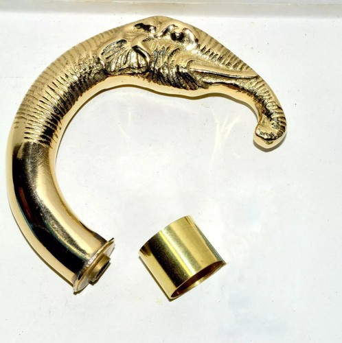 Tête éléphant laiton - tête, en