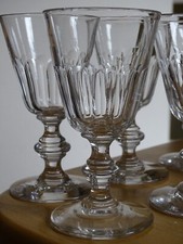 BACCARAT 6 ANCIENS VERRES A