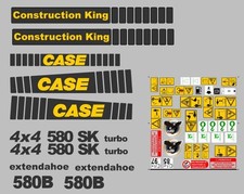 Case 580B Sk Stickers Adhésif