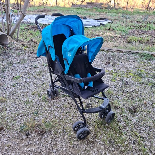 Poussette canne double pliante - canne,