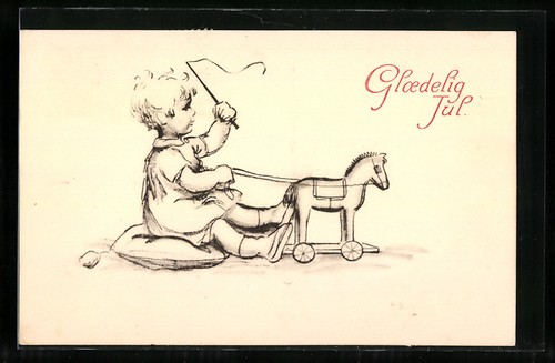 Carte postale petit enfant - carte,
