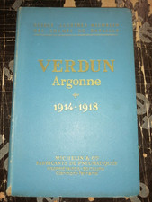 MILITARIA GUERRE 14/18 GUIDE MICHELIN VERDUN ARGONNE 1914 1918 CARTES
