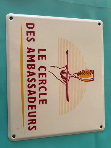 Plaque emaillée biere - ,