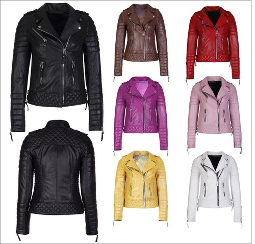 Veste moto matelassée en - veste,