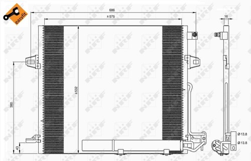 Nrf 35618 condenser air - condenser,,