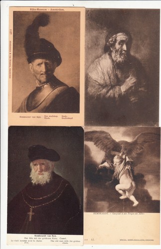 Lot antique postcards - 4,