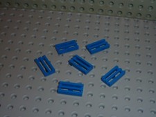 6x LEGO blue grilles ref 2412b / Set 10131 7146 7263 7190 4479 7181 8028 6206...