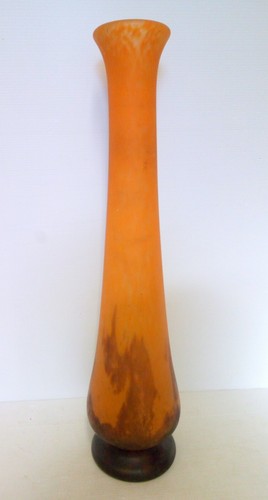 Vase pate verre orange - orange, et