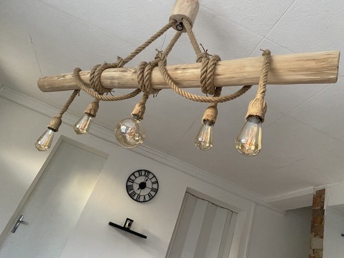 Lustre bois flotté - bois,