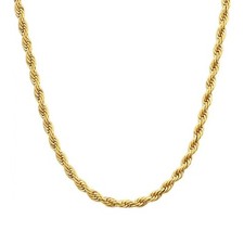 Collier torsadé plaqué or