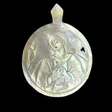 Ancien Pendentif En Nacre