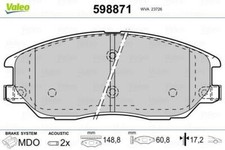 VALEO 598871 Jeu 4 plaquettes