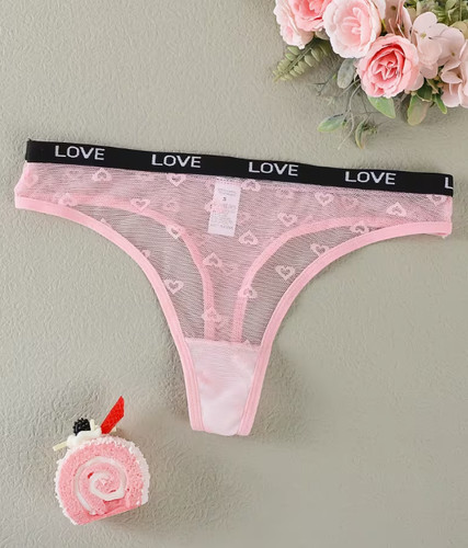String rose taille love - rose,