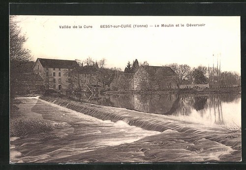 Cpa bessy sur cure moulin - cpa, le