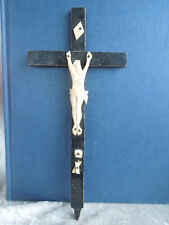 Crucifix Ancien Jésus Christ Memento Mori Croix Catholique   CB04