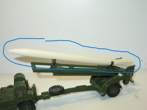 Dinky toys missile fusée - toys,, 1x