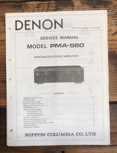 Denon pma 560 amplifier - denon,