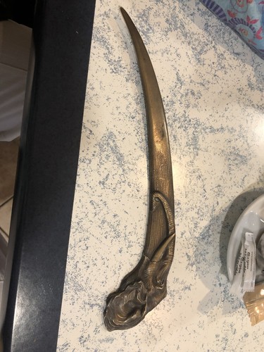 Coupe papier bronze - papier,
