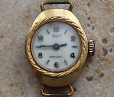 Ancienne montre FEMME mécanique  OCT  ANTICHOC  Paqué or