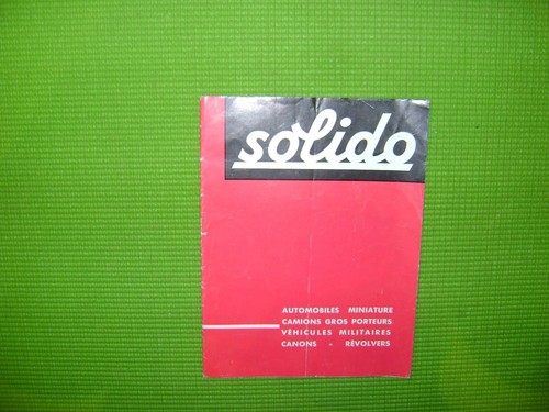 Solido catalogue depliant - solido,