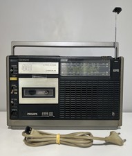 radio cassette vintage 70´s PHILIPS 450 Chromium 22RR450/00 "voir Description "