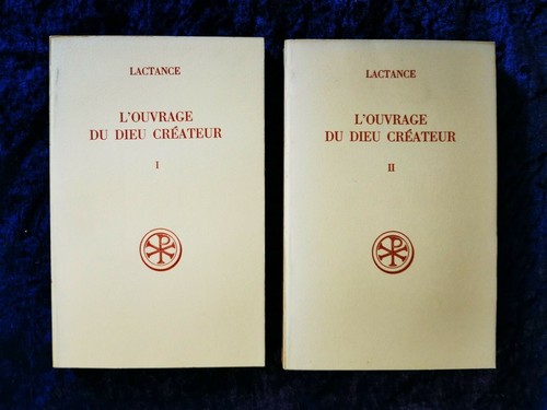 Lactance ouvrage dieu - lactance, l'ouvrage